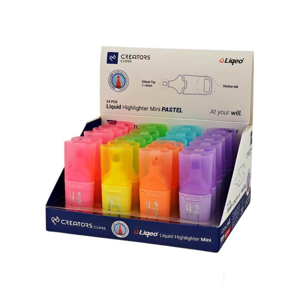 علامت زن رگلامی مینی کلاسیک پاستلی مایع سیکلاس استند 24 عددی کد HP-3128B