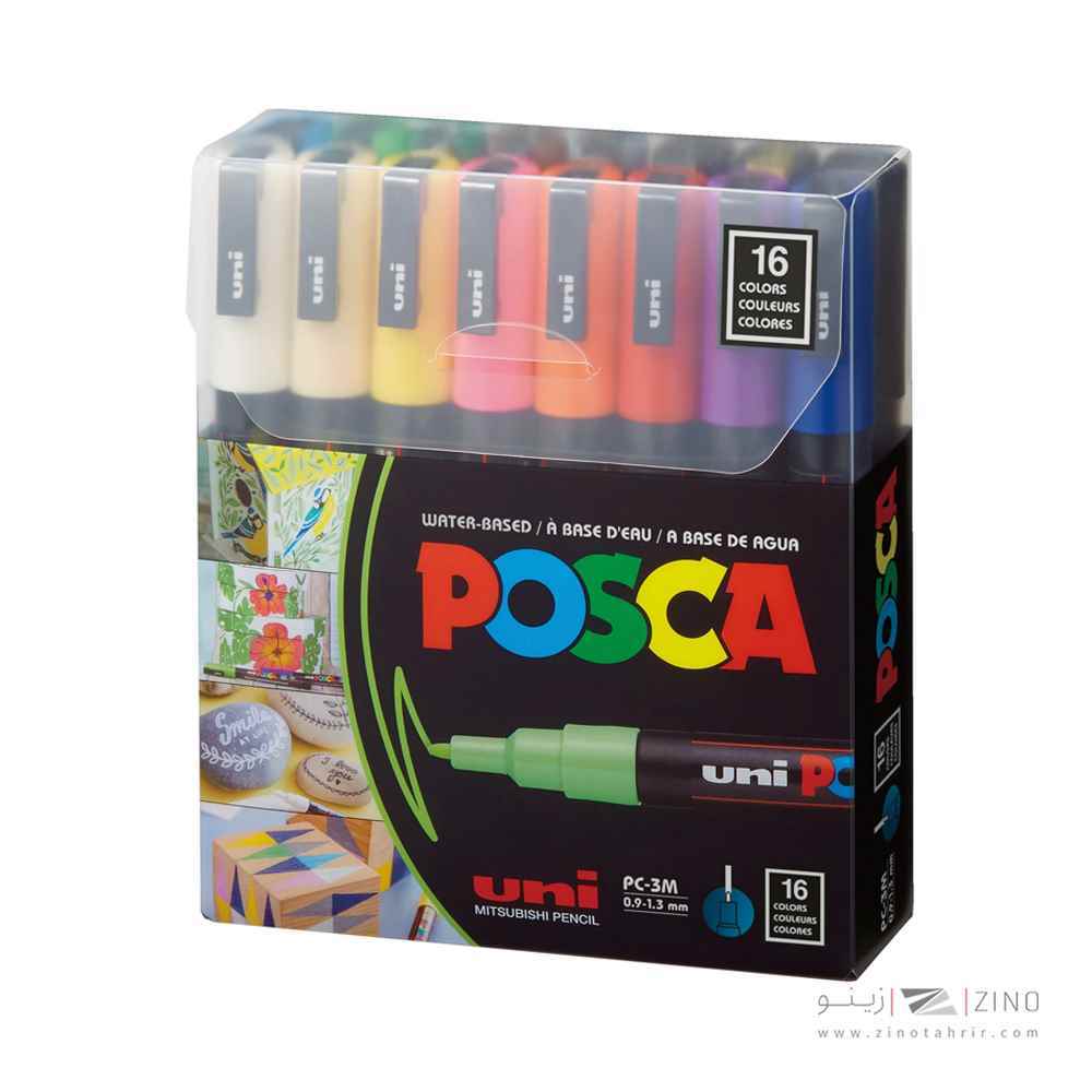 ماژیک پینت 16رنگ مغز0.9-1.3میل پسکا یونیبال