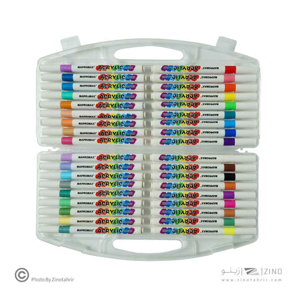 ماژیک اکریلیک36رنگ قلمی ماپرومکس کدMA-136