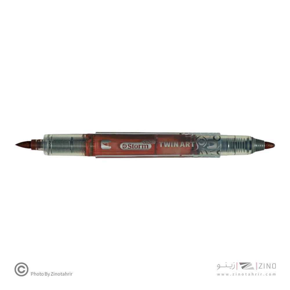 ماژیک اکریلیکTWIN ART رنگ قهوه ای استورم کد348204