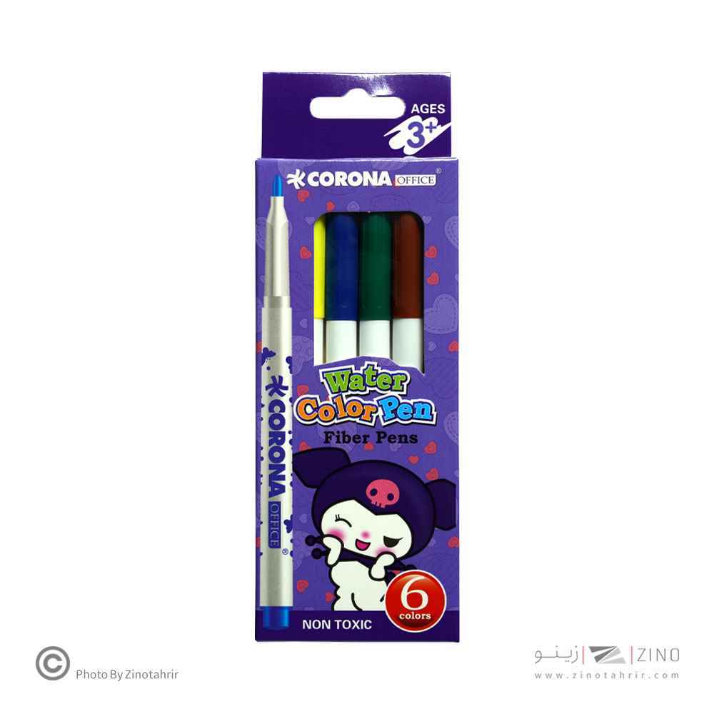 ماژیک نقاشی6رنگ جعبه مقوایی کرونا کدWH6996-6