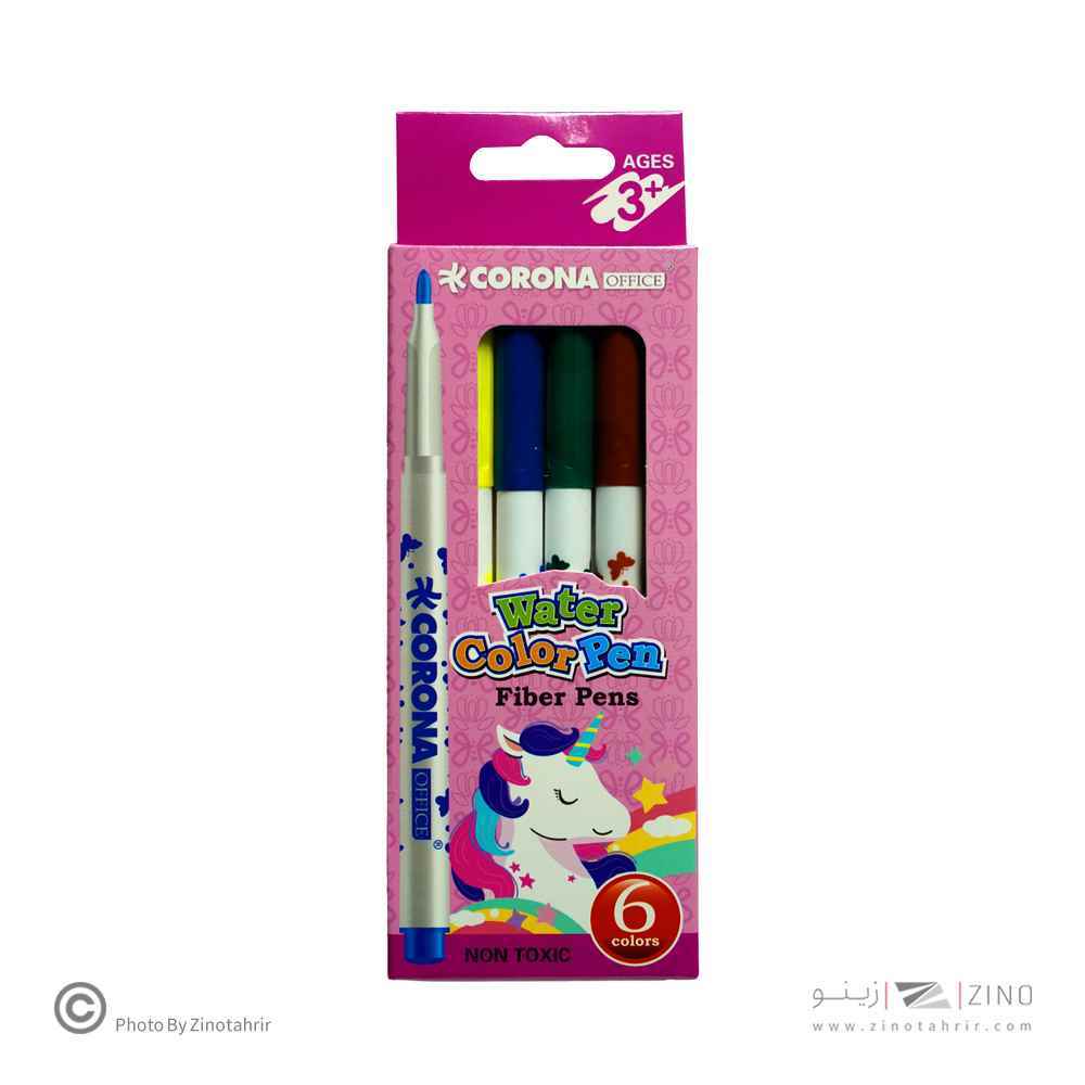 ماژیک نقاشی6رنگ جعبه مقوایی کرونا کدWH6996-6