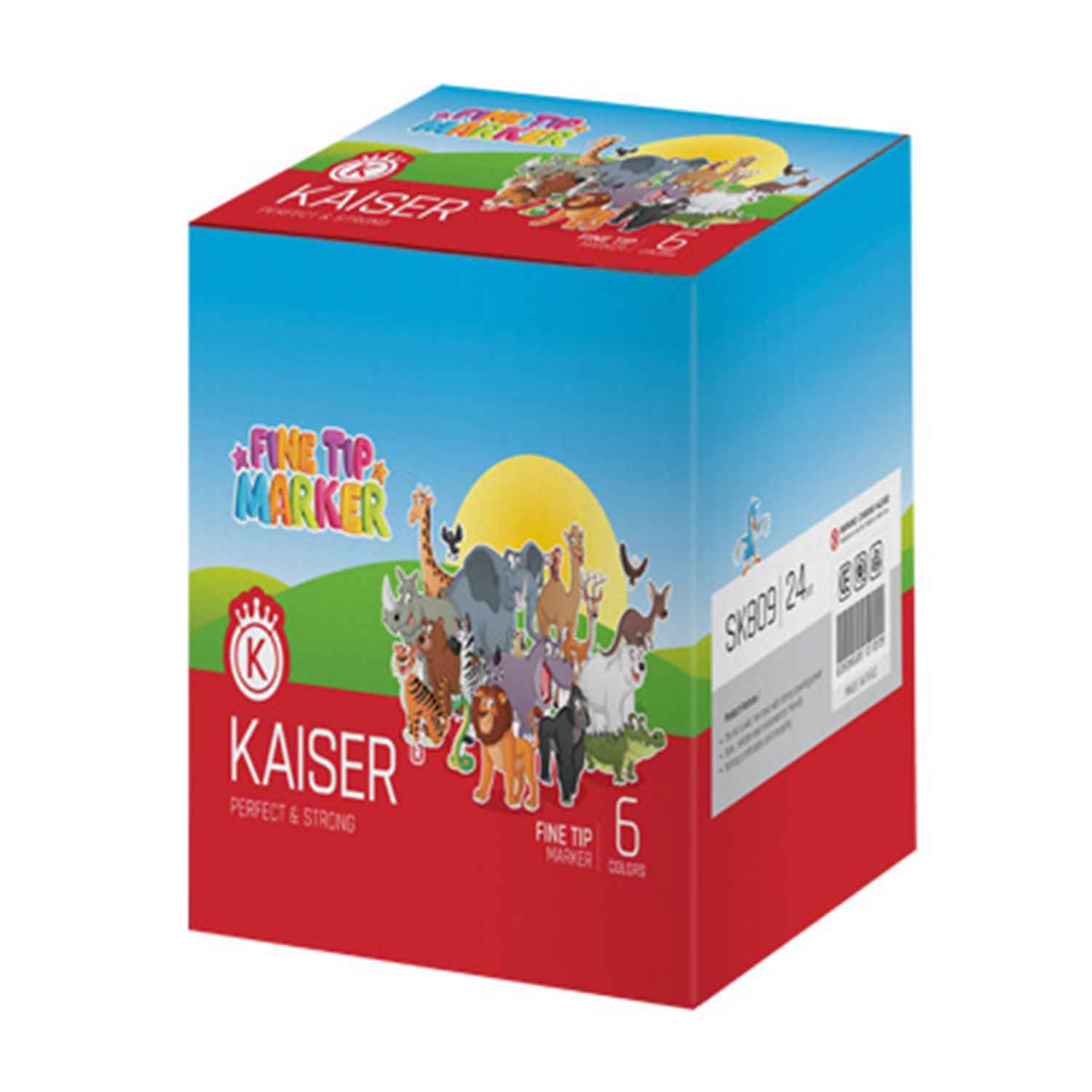 ماژیک نقاشی 6رنگ کایزر کدSK809/811