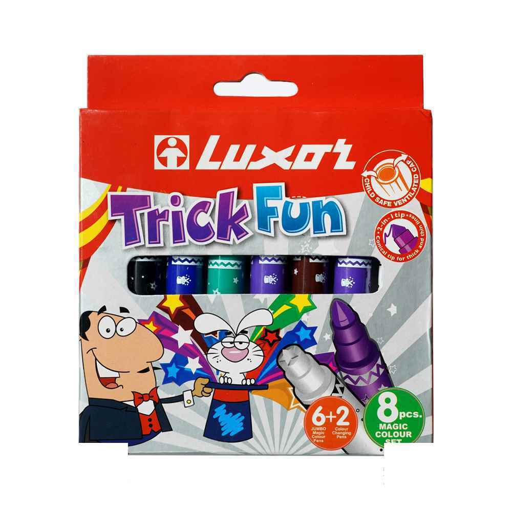ماژیک نقاشی 6+2عددی جادویی تریک فان لاکسرکد6180TF-8BX