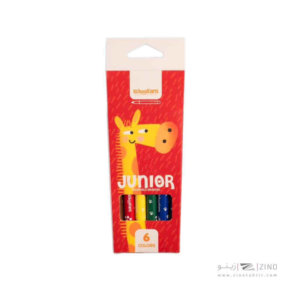 ماژیک نقاشی6رنگ جونیور اسکول فنز کد922200