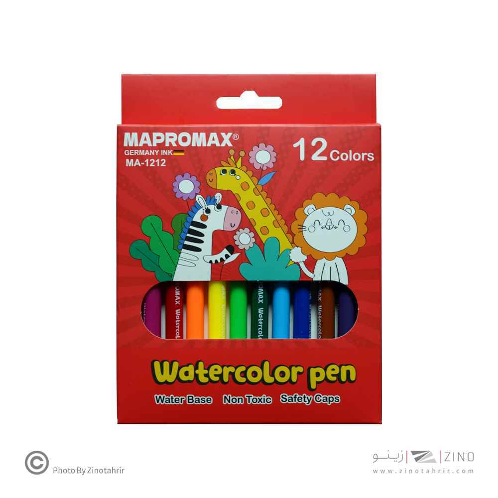 ماژیک نقاشی12رنگ ماپرومکس کدMA-1212