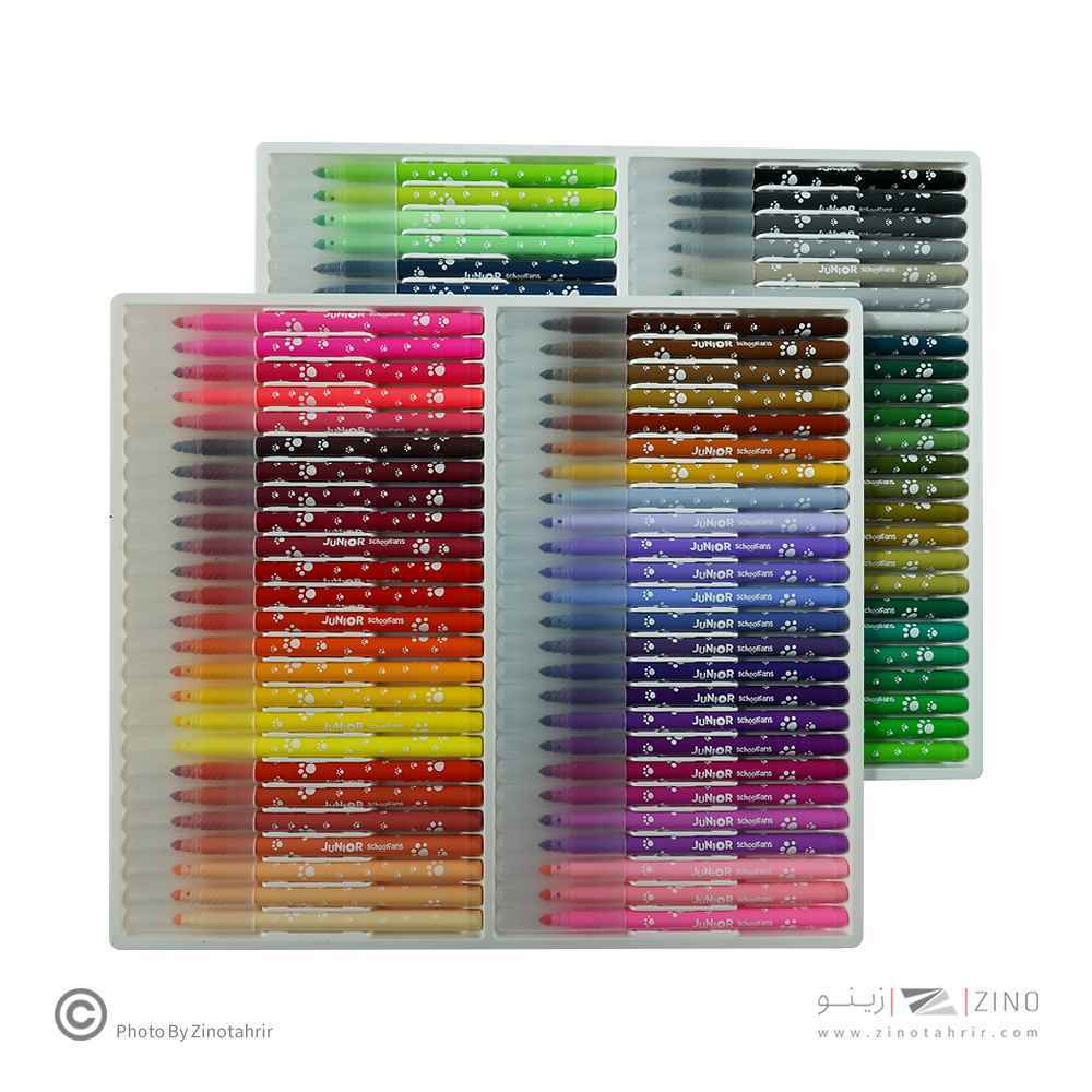 ماژیک نقاشی100رنگ جونیور اسکول فنز کد922206جدید