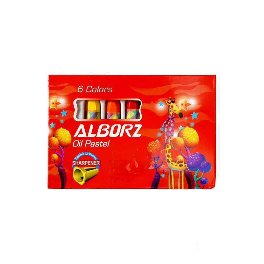 پاستل روغنی6رنگ باتراش البرز
