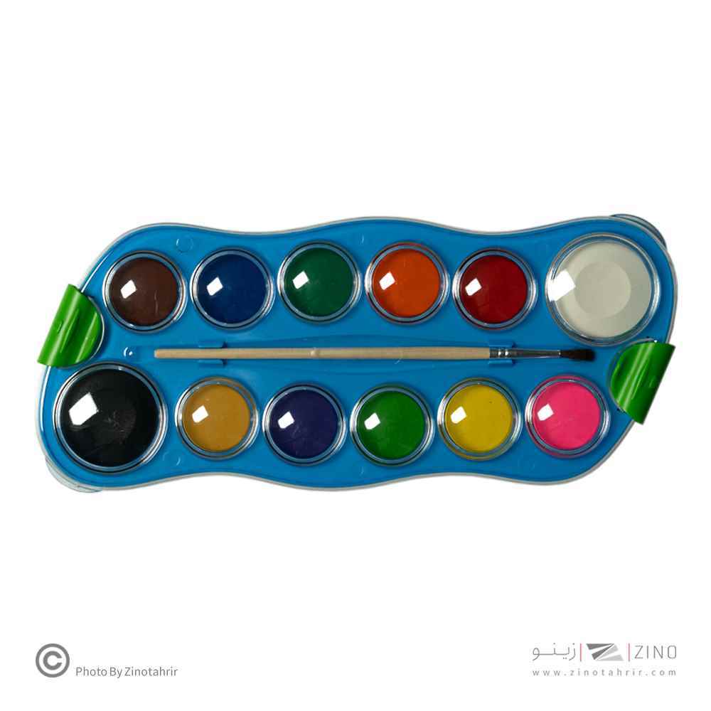آبرنگ12رنگ همراه با قلمو اسکول فنز کد92422
