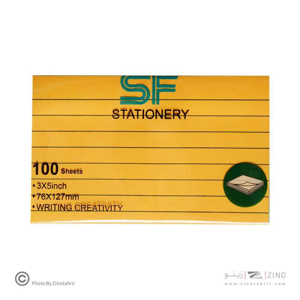 پست ایت100برگ76*127الوان خطدارفسفری اس اف کدSF-305