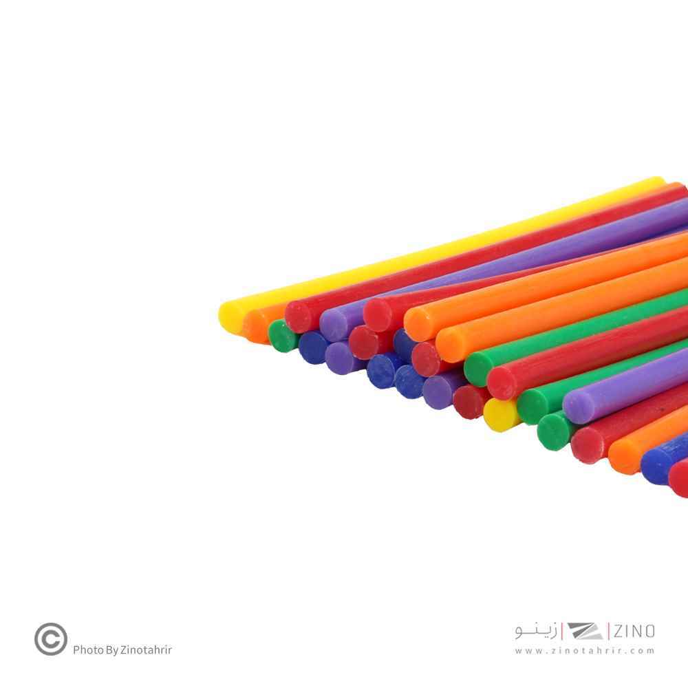 چسب حرارتی رنگی کوتاه باریک(50عددی) استورم کد220310