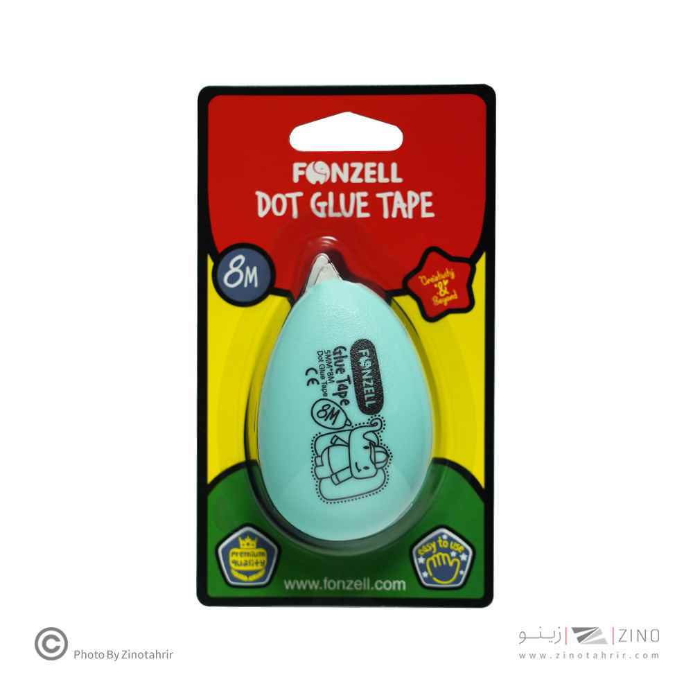چسب نواری نقطه ای عرض5میل وطول8متر فونزل کد685020 یاکد685024