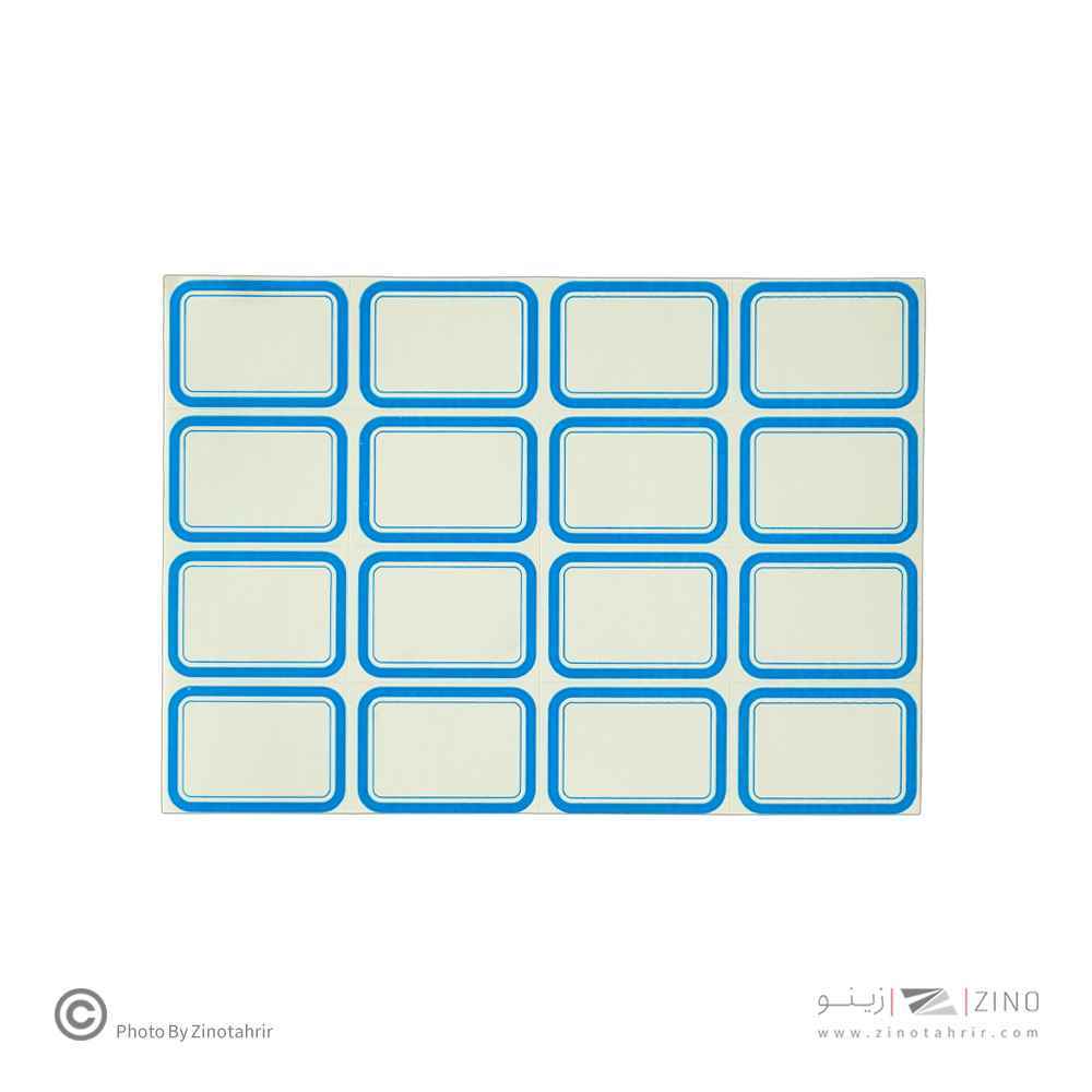 برچسب دورآبی خارجی کد16 سایز3.6*2.5