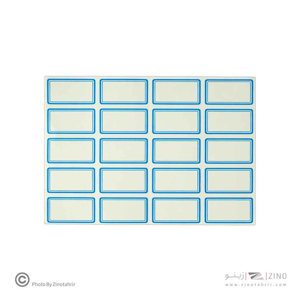 برچسب دورآبی خارجی کد7 سایز3*2.1