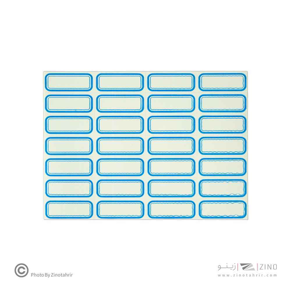 برچسب دورآبی خارجی کد4 سایز3.7*1.6