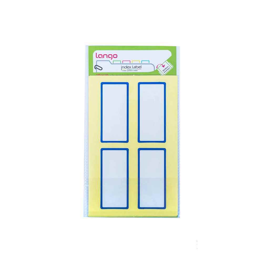 برچسب دورآبی سایز30*65میلیمتر5برگی لانگوکدB-54