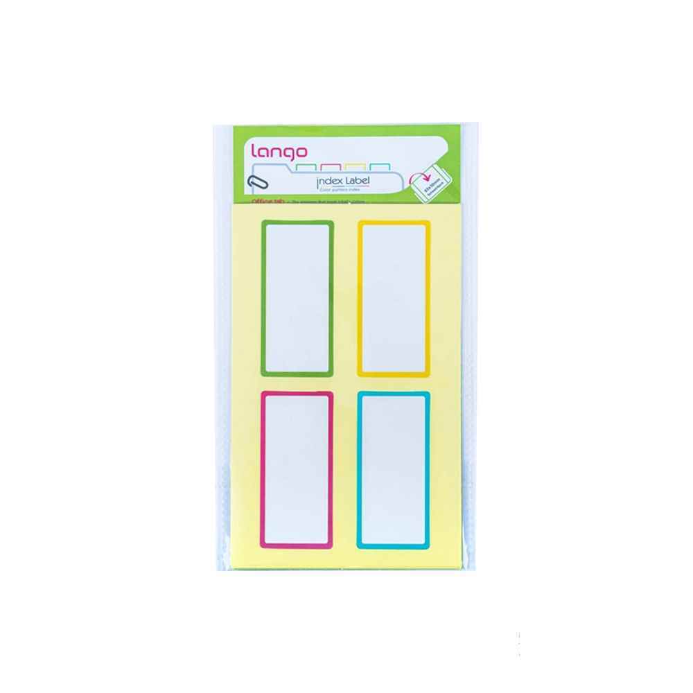 برچسب دوررنگی سایز30*65میلیمتر5برگی لانگوکدB-54 یا کد041