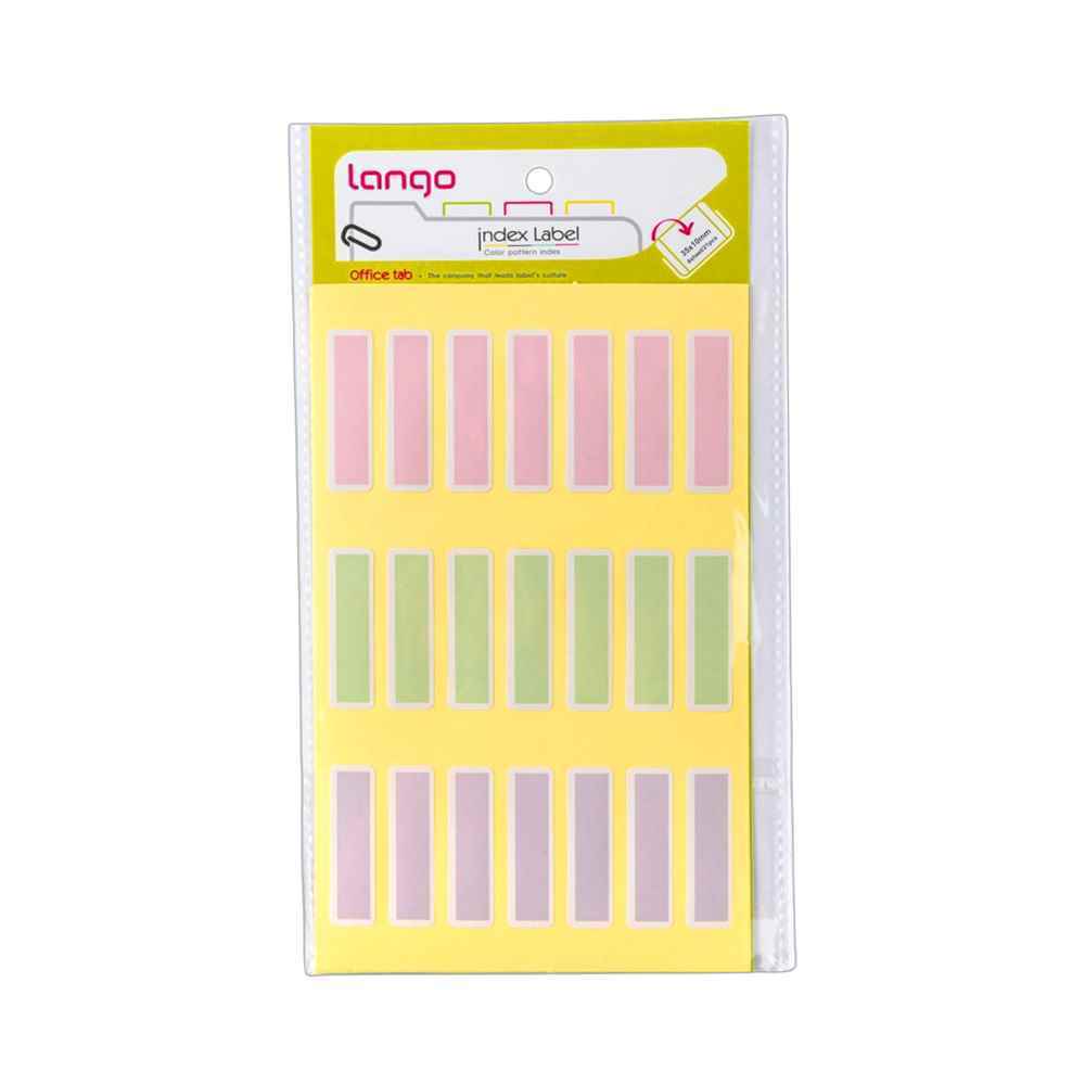 برچسب پاستلی سایز10*35میلیمتر4برگی لانگوکدK-421 یا کد054