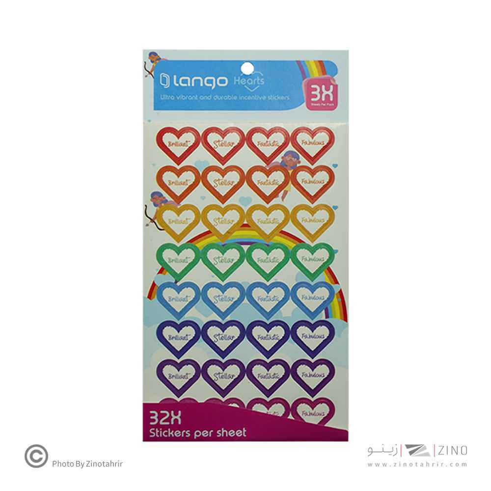 برچسب تشویقی3برگی لانگو