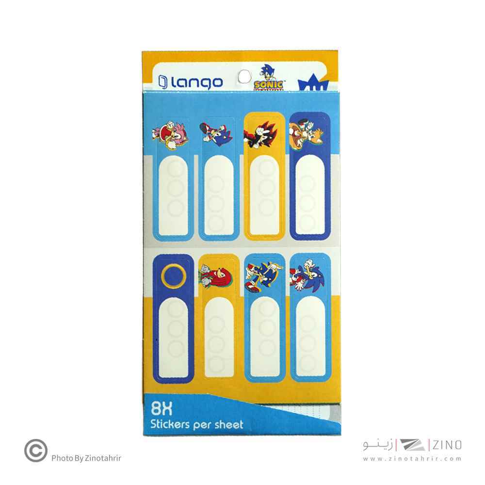 برچسب اسم فانتزی 4برگی لانگو طرح سونیک