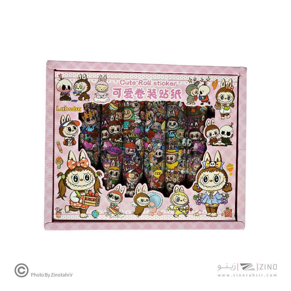 استیکر فانتزی رولی (طرح لبوبو) کد09 یا کدCY-CR
