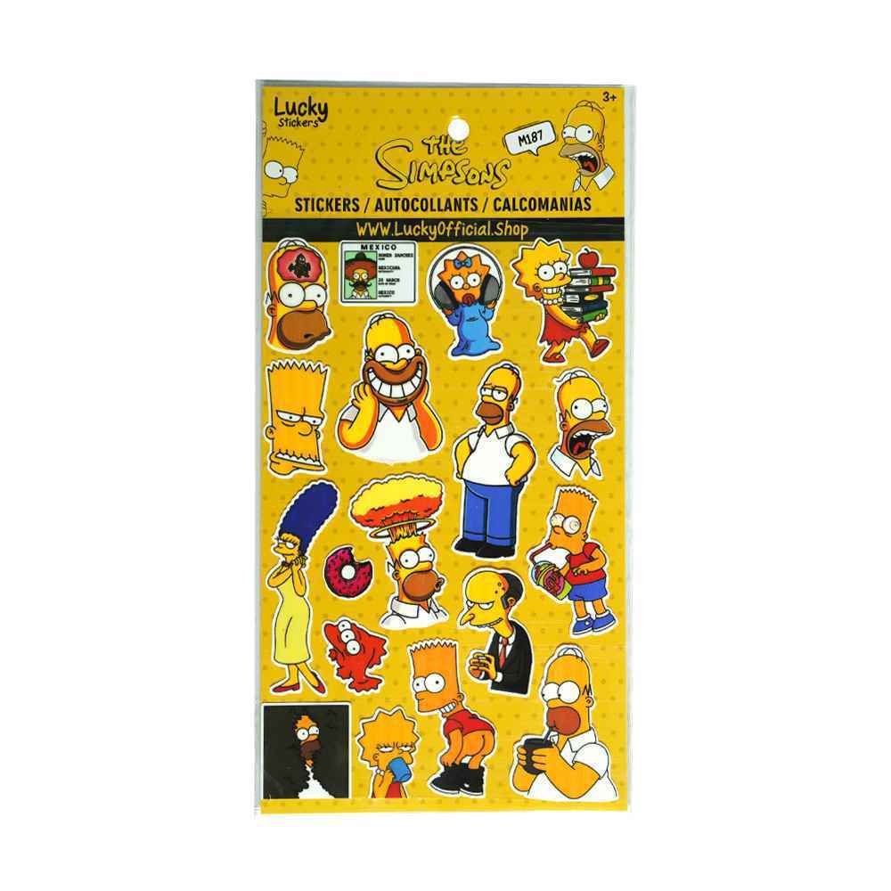استیکر فانتزی سری لوکی طرح خانواده سیمپسون ها کد187