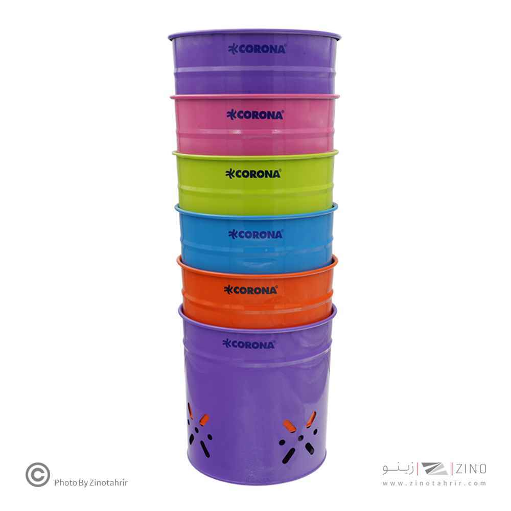 سطل فلزی فسفری کودک کرونا