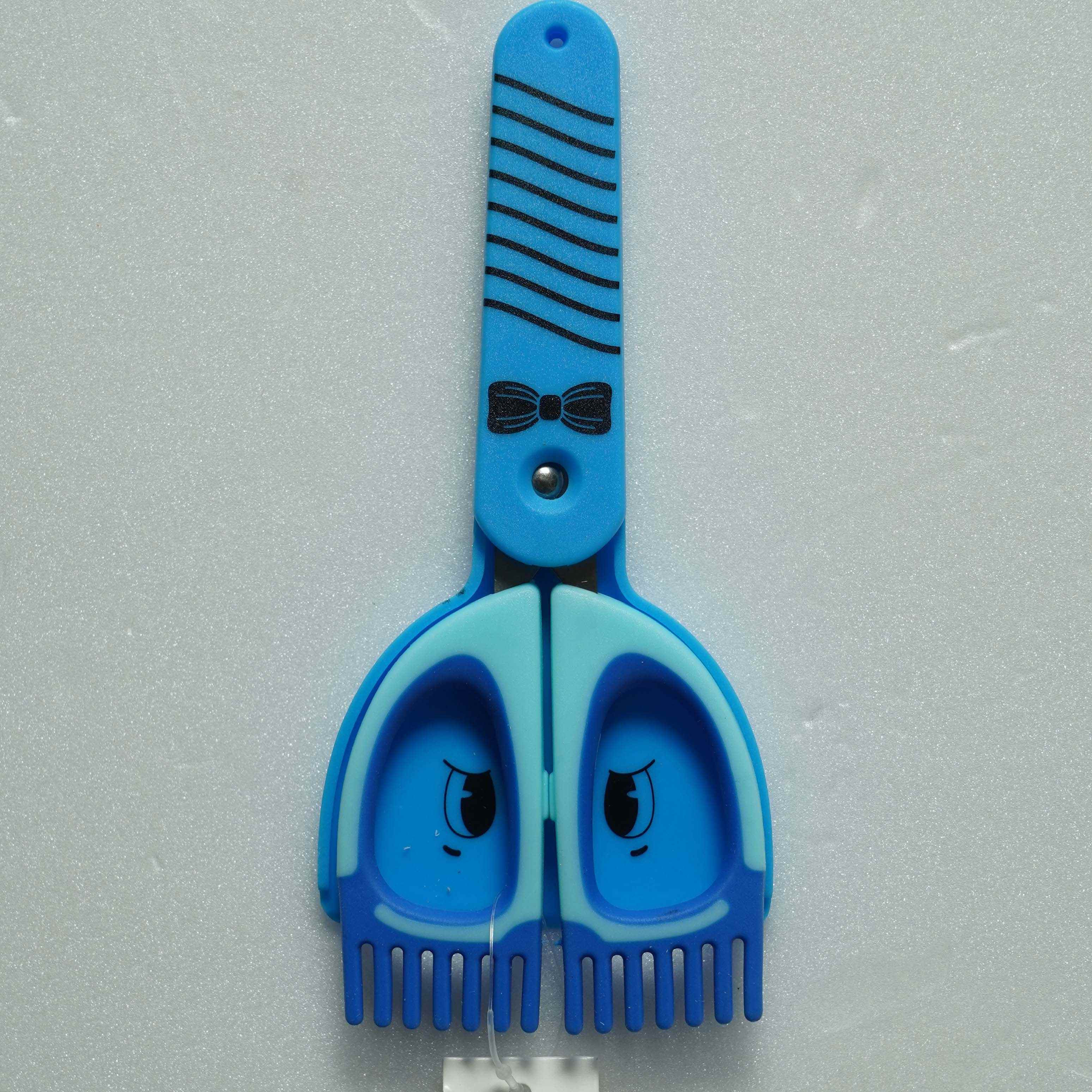 قیچی تیغه فلزی سر گرد غلاف دار فرچه دار اسکول فنز کد923201