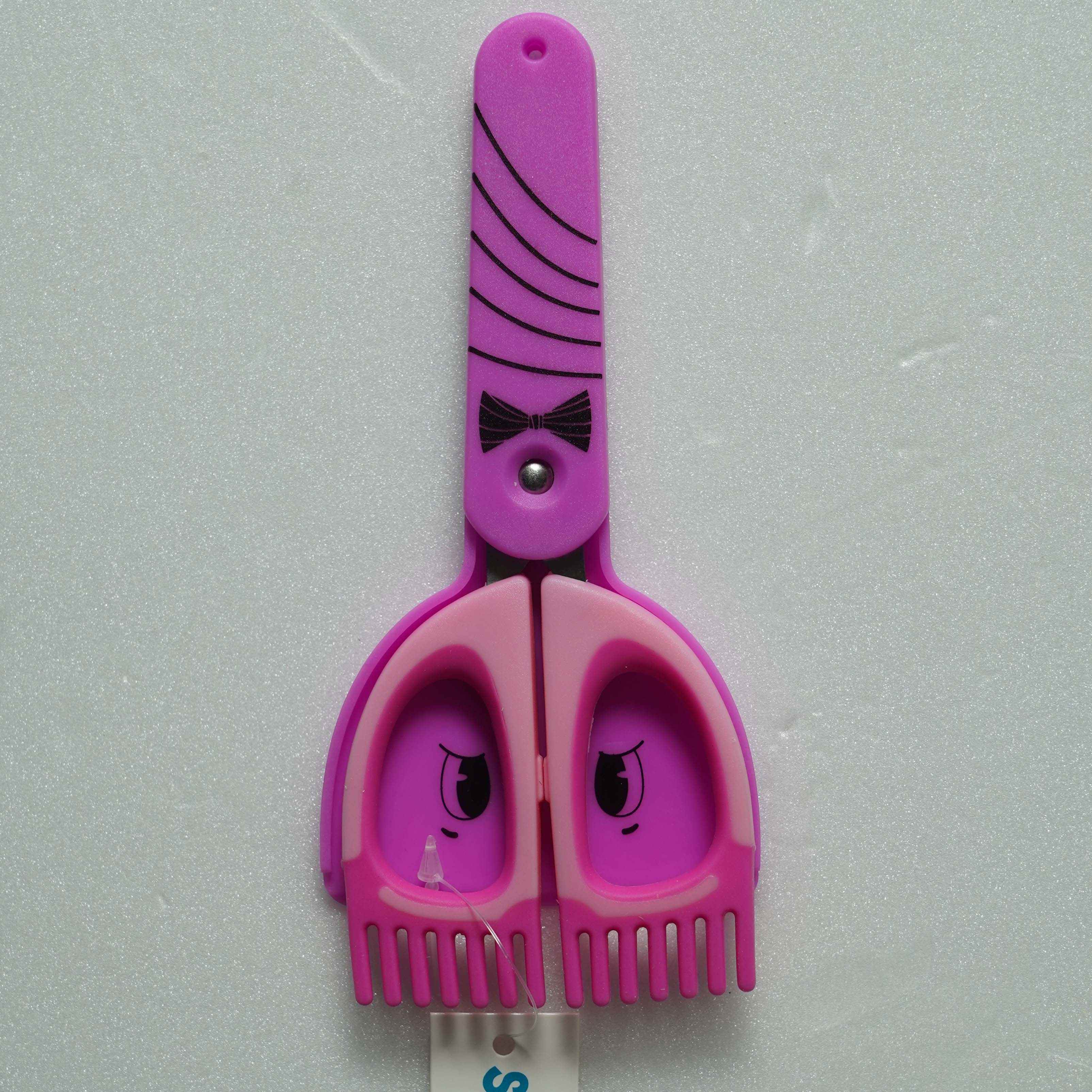 قیچی تیغه فلزی سر گرد غلاف دار فرچه دار اسکول فنز کد923201