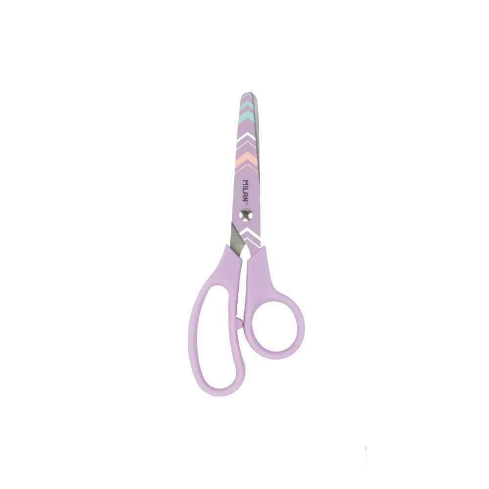 قیچی مهد کودک 13سانت بلیستری رنگ یاسی میلان کدbwm10426lv