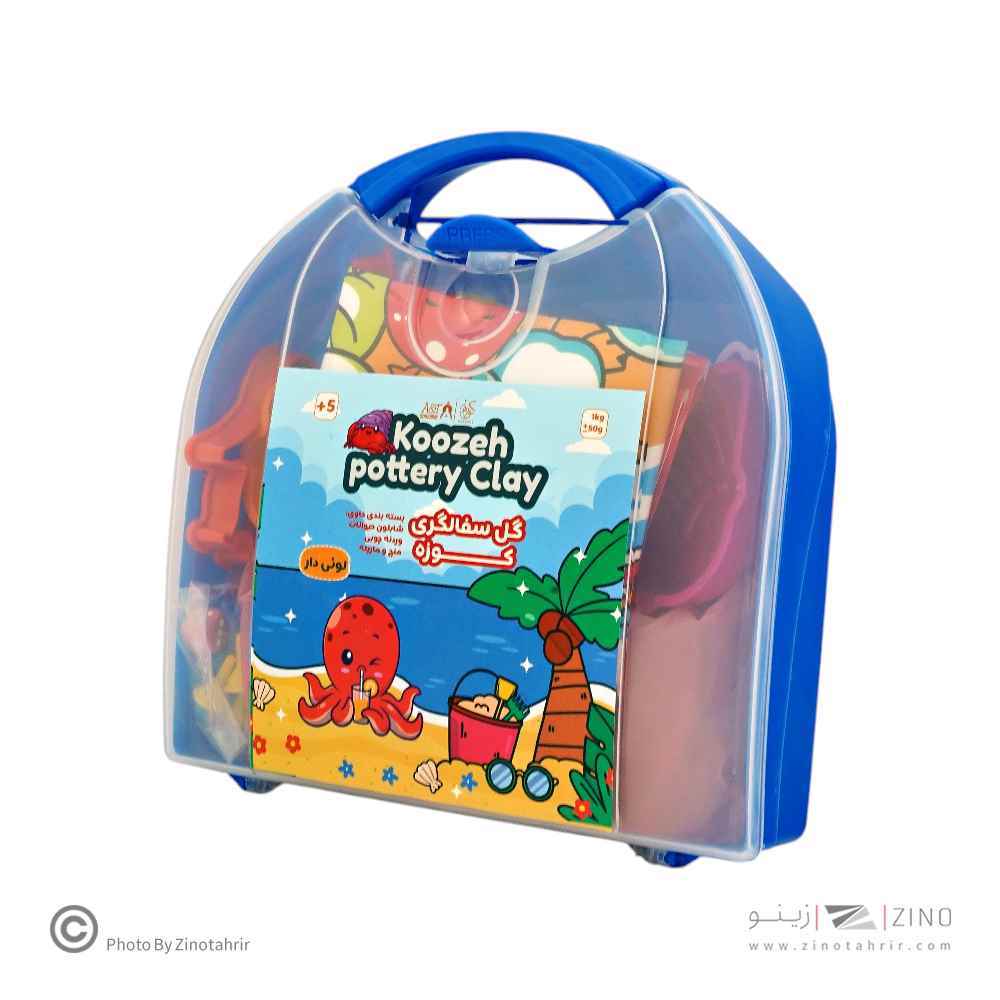 گل سفال کوزه کیفی پلاستیکی با ابزار