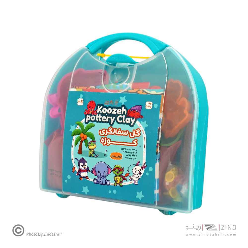 گل سفال کوزه کیفی پلاستیکی با ابزار