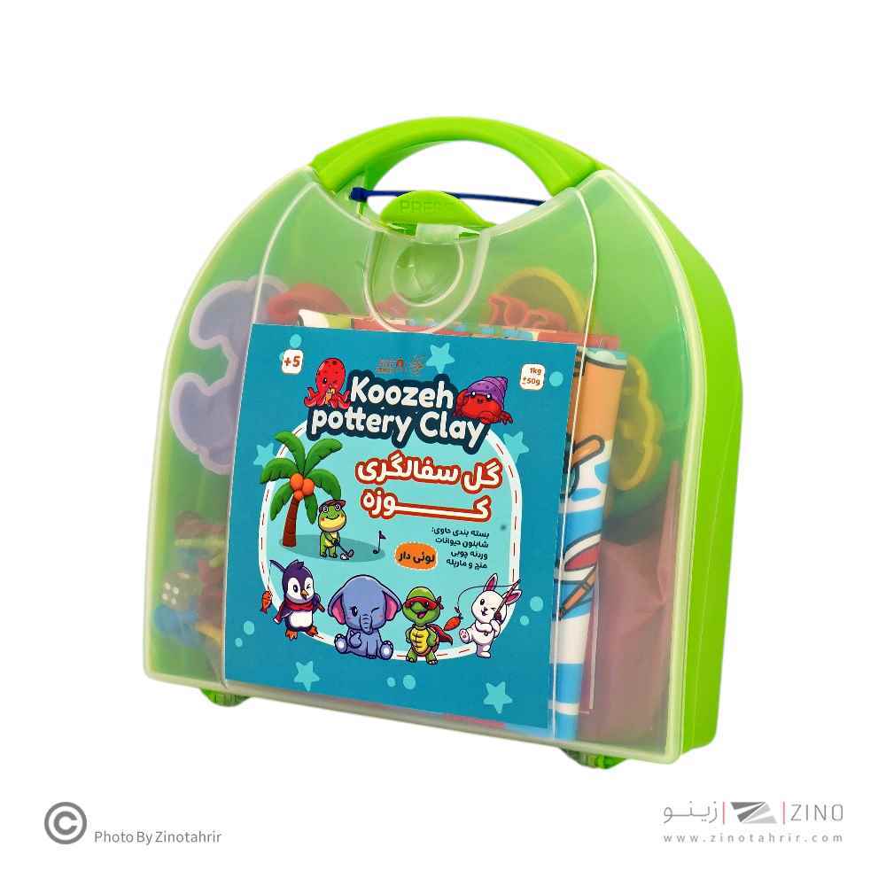 گل سفال کوزه کیفی پلاستیکی با ابزار