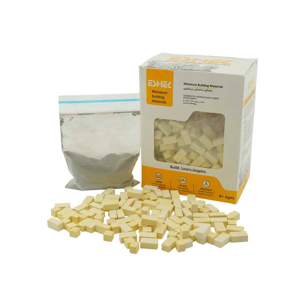 آجرفشاری زرد مقیاس1-24تعداد500عددی اشل