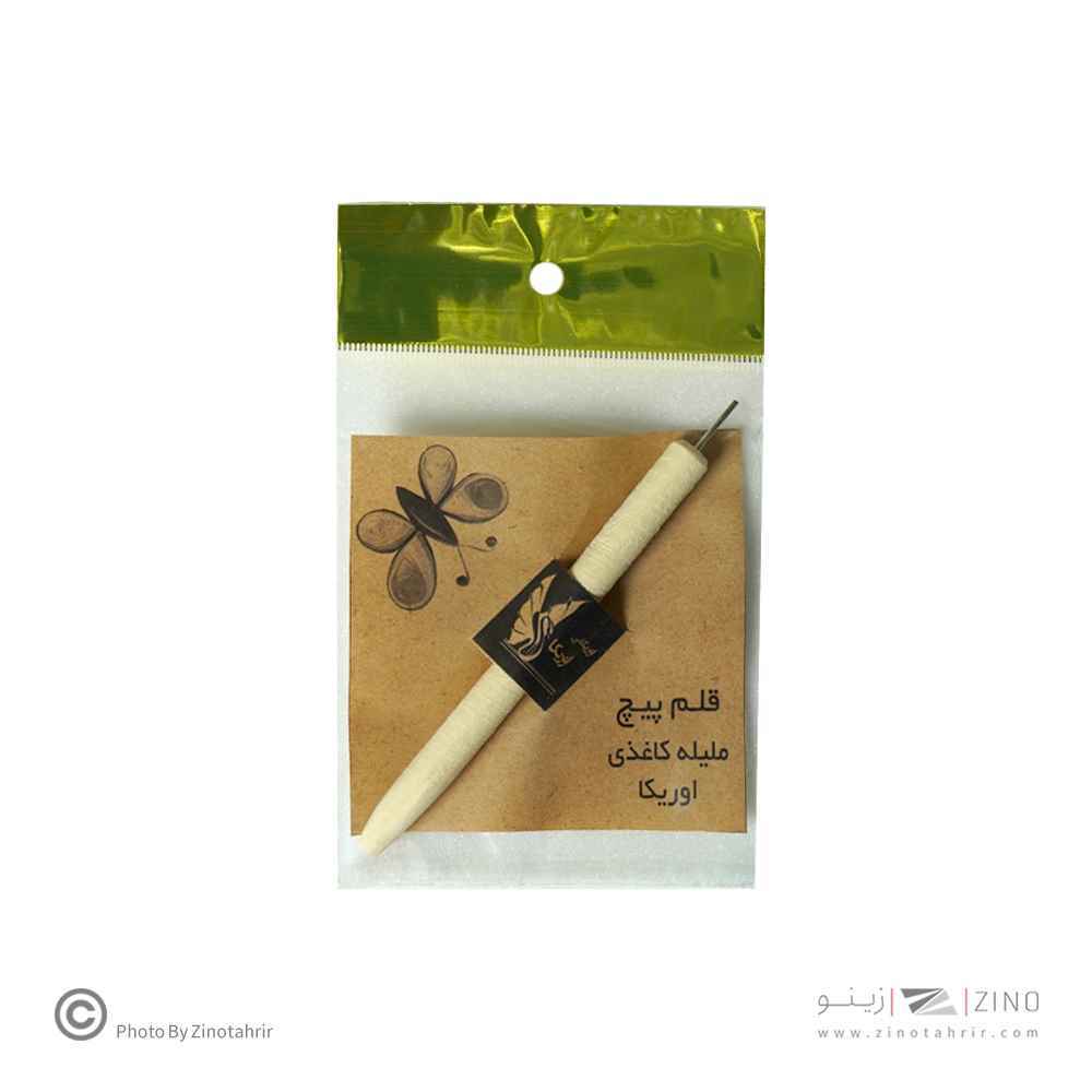 قلم پیچ ملیله کاغذی دسته چوبی اوریکا