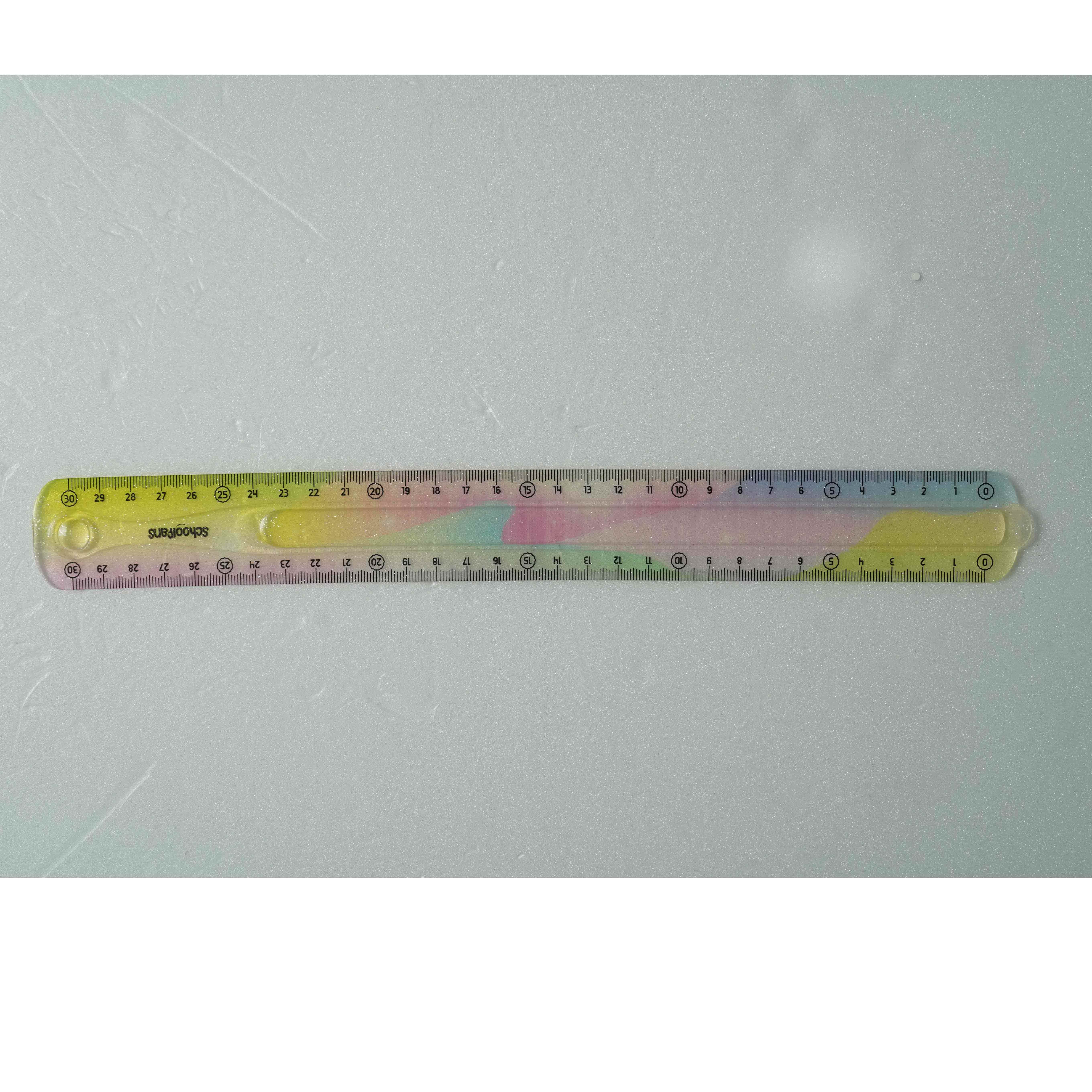 خط کش 30 سانت ژله ای اکلیلی پاستلی اسکول فنز کد923302