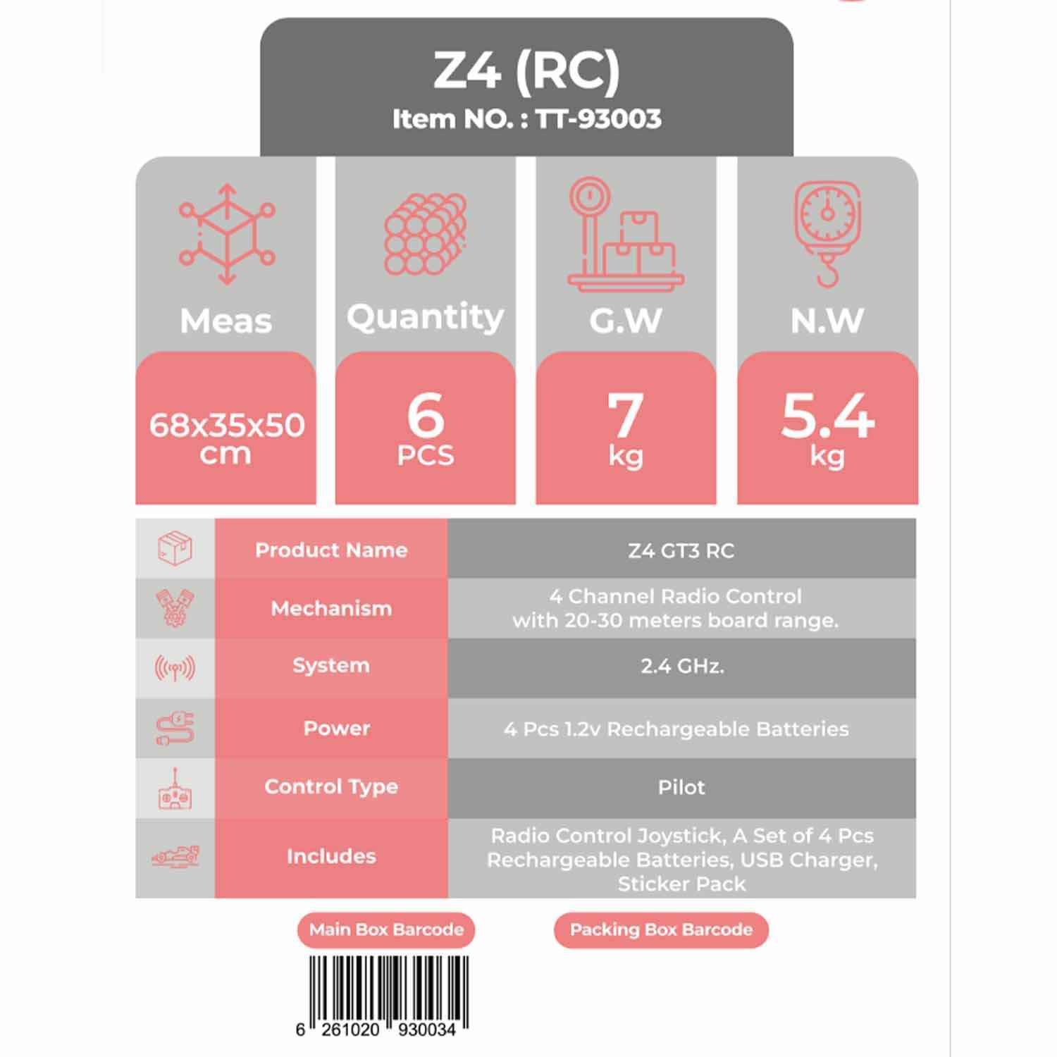 z4 rc toy car تیریتی تویز کد93003ماشین کنترلی