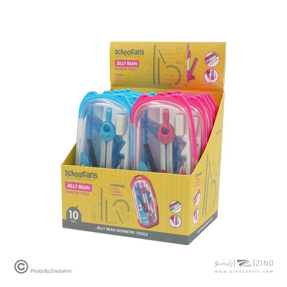 ست پرگار جعبه طلقی اسکول فنز کد923306