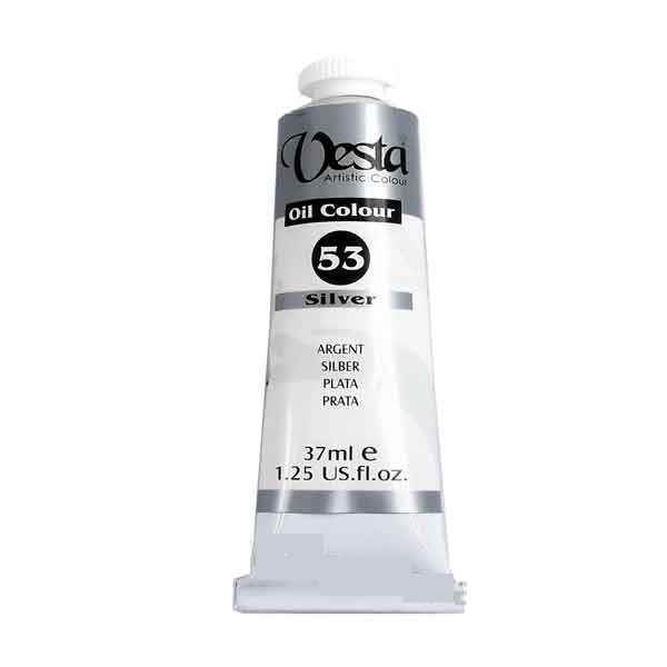 رنگ روغن 37میل وستاکد53 SILVER