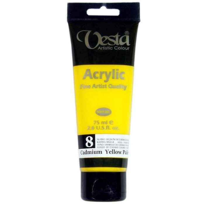 رنگ اکریلیک 75میل وستا کد8