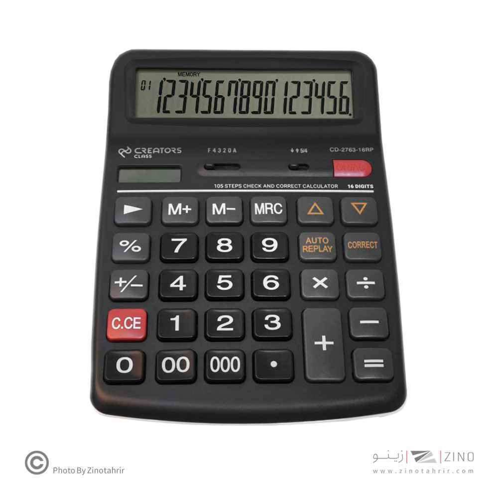 ماشین حساب رومیزی3صفر16رقم سیکلاس کدCD-2763-16RP