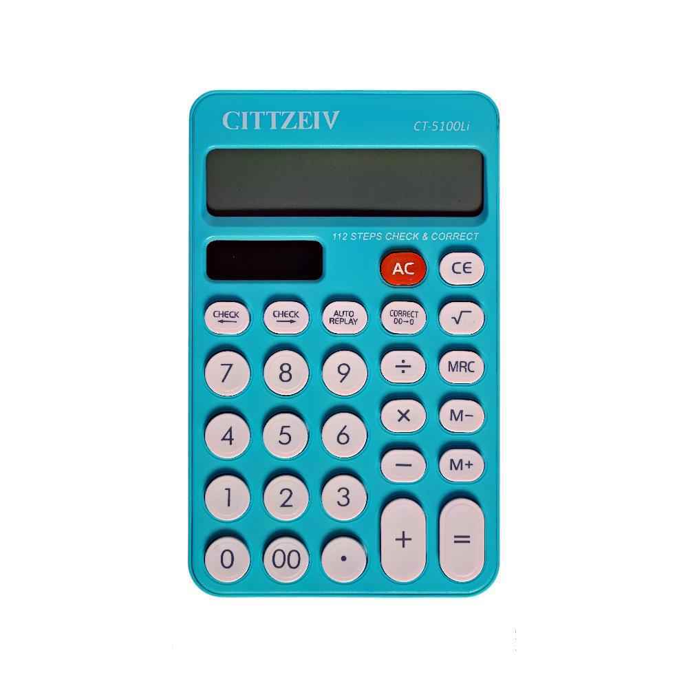 ماشین حساب رومیزی2صفر12رقم(رنگی) سی تی ژن کدCT-5100LI
