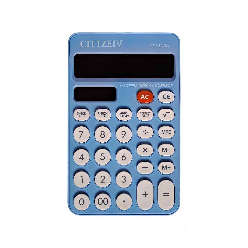ماشین حساب رومیزی2صفر12رقم(رنگی) سی تی ژن کدCT-5100LI