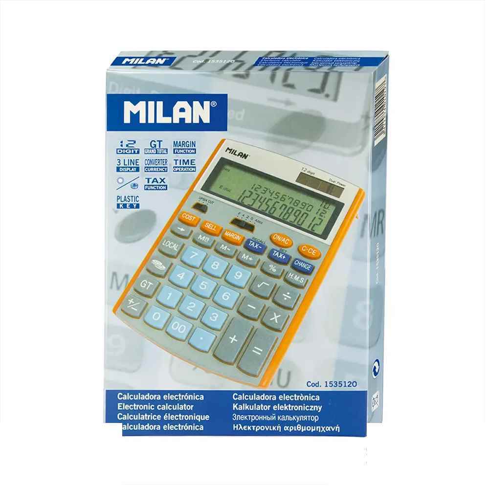 ماشین حساب رومیزی12رقم 2صفر میلان کد1535120