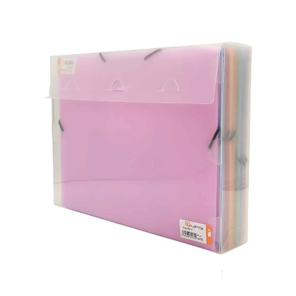 پاکت کشدار دارa4 رنگ جور مدل بلوط همراه با جای کارت سوپربایند کدcf-200