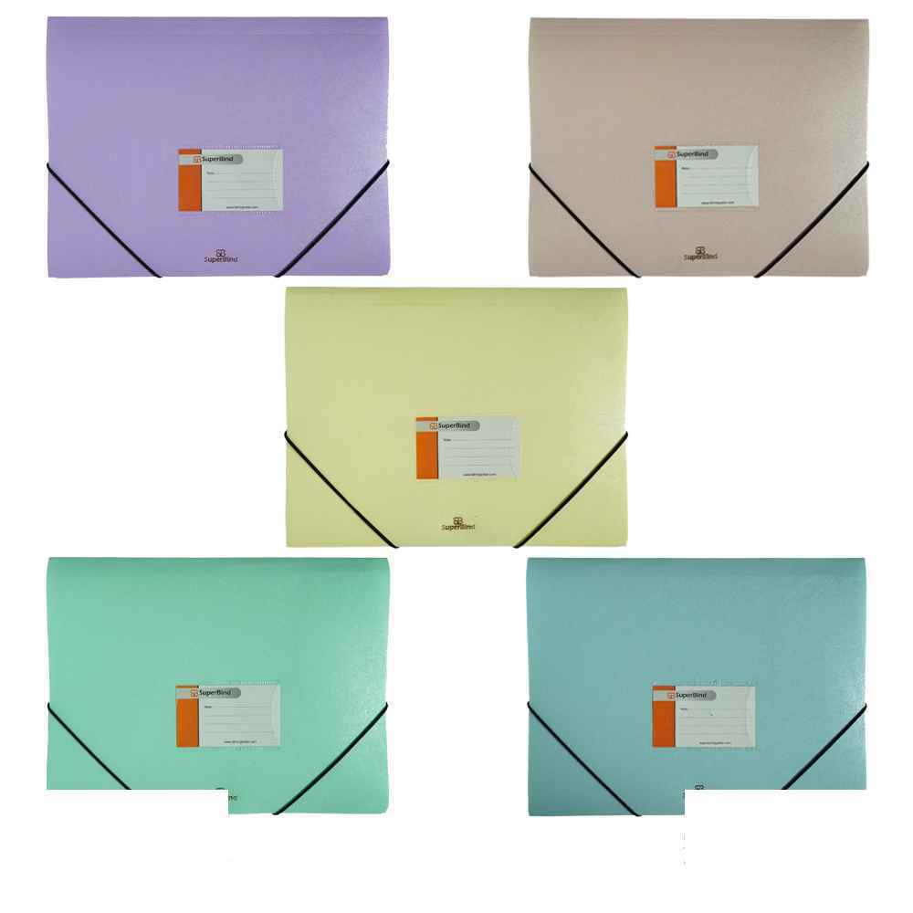 پاکت کشدار دارa4 رنگ جور مدل بلوط همراه با جای کارت سوپربایند کدcf-200