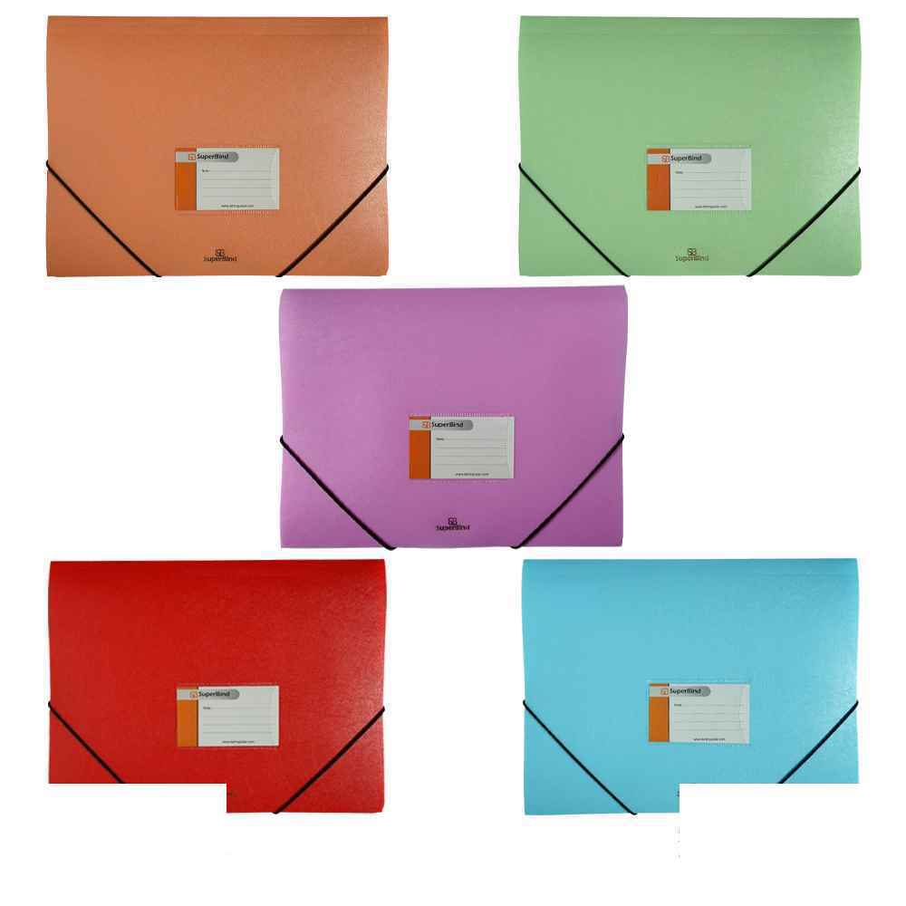 پاکت کشدار دارa4 رنگ جور مدل بلوط همراه با جای کارت سوپربایند کدcf-200