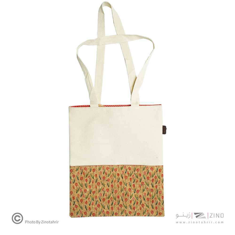 ساک خرید(توت بگ) متوسط چوب پنبه  باروک لیام کدL-16063