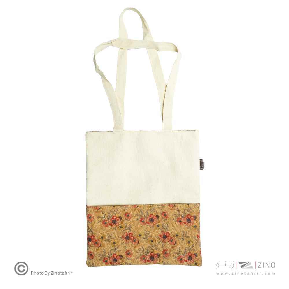 ساک خرید(توت بگ) متوسط چوب پنبه  باروک لیام کدL-16063