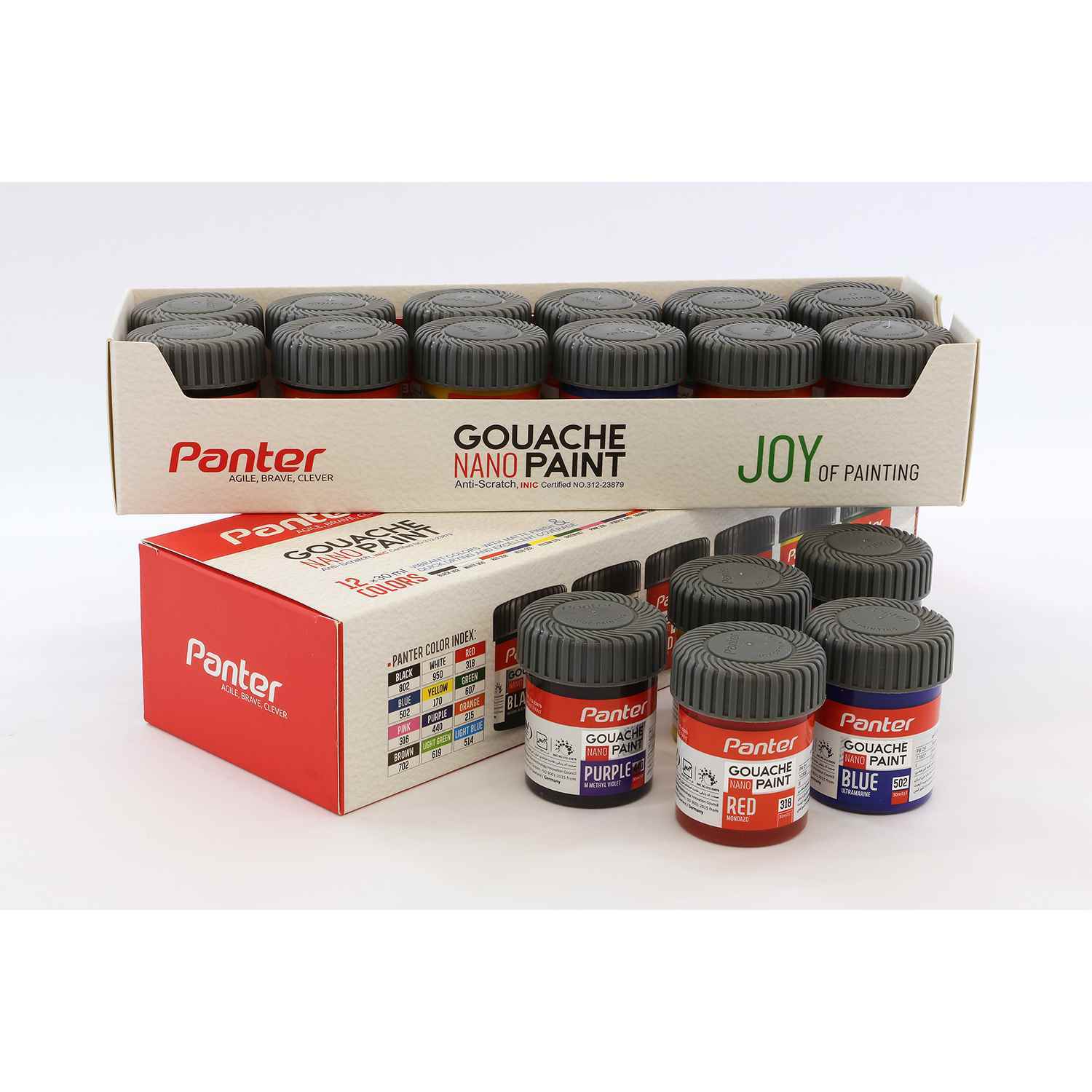 گواش 12رنگ30میل پنتر  کدPUGP712-12